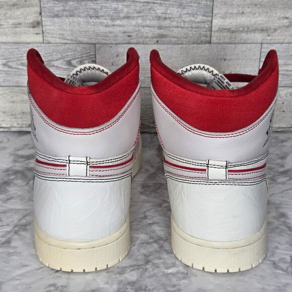 Nike Air Jordan 1 Retro High OG Phantom Gym Red Men's 10 555088-160 - Picture 5 of 9